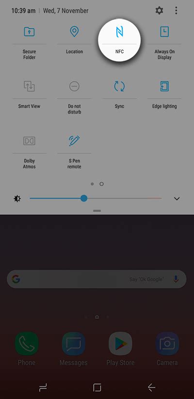 nfc setting on samsung phone